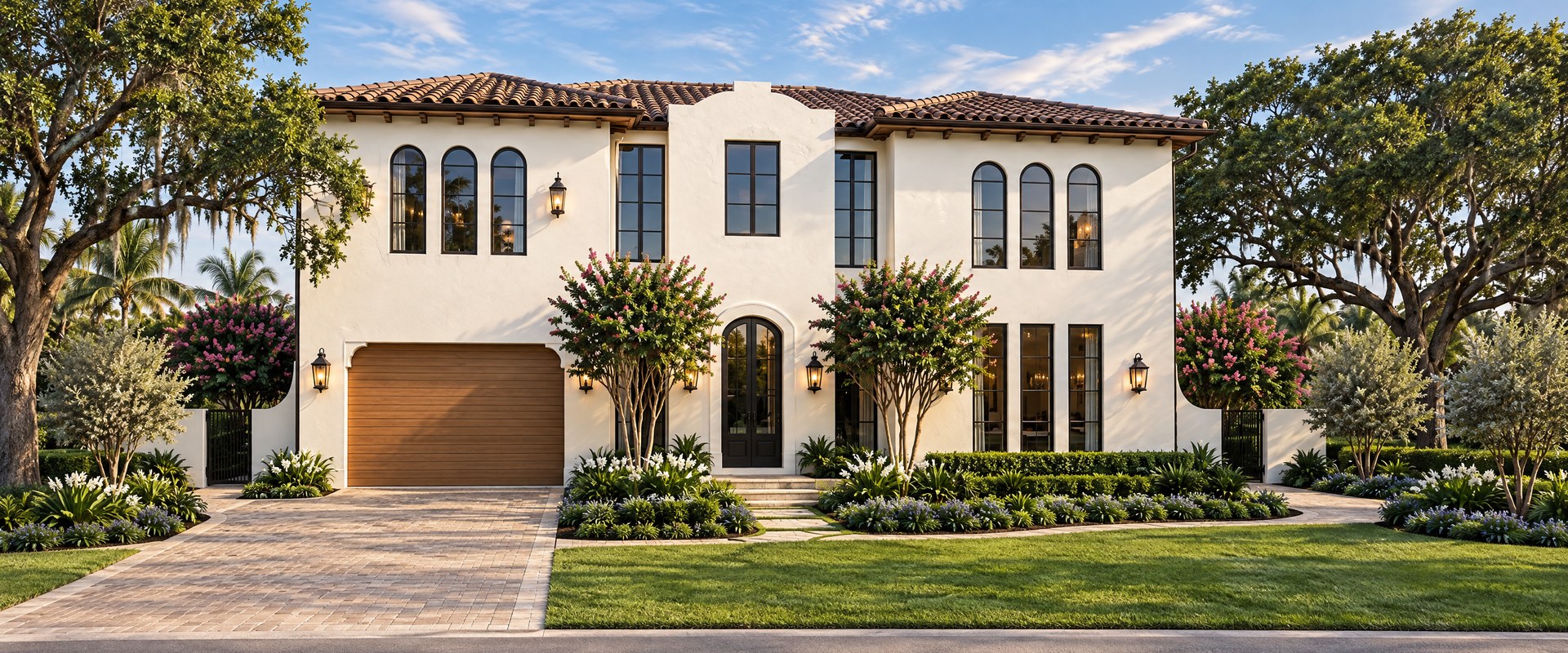 Front rendering of the home under construction at 2511 NE 48th Court, Lighthouse Point, Florida.
